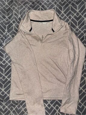 Jetty Light Beige Heather Quarter-Zip Pullover